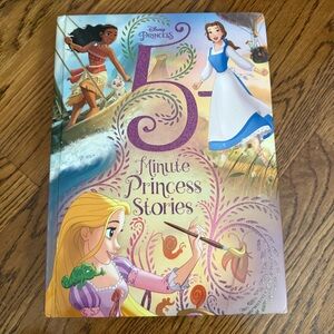 👑 Disney 5-Minute Princess Stories – Hardcover Book